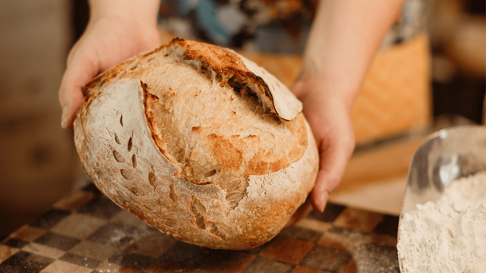 Organic certified sourdough bread