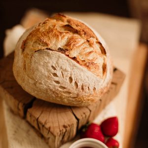 Smoked Gouda Green Onion Sourdough Loaf