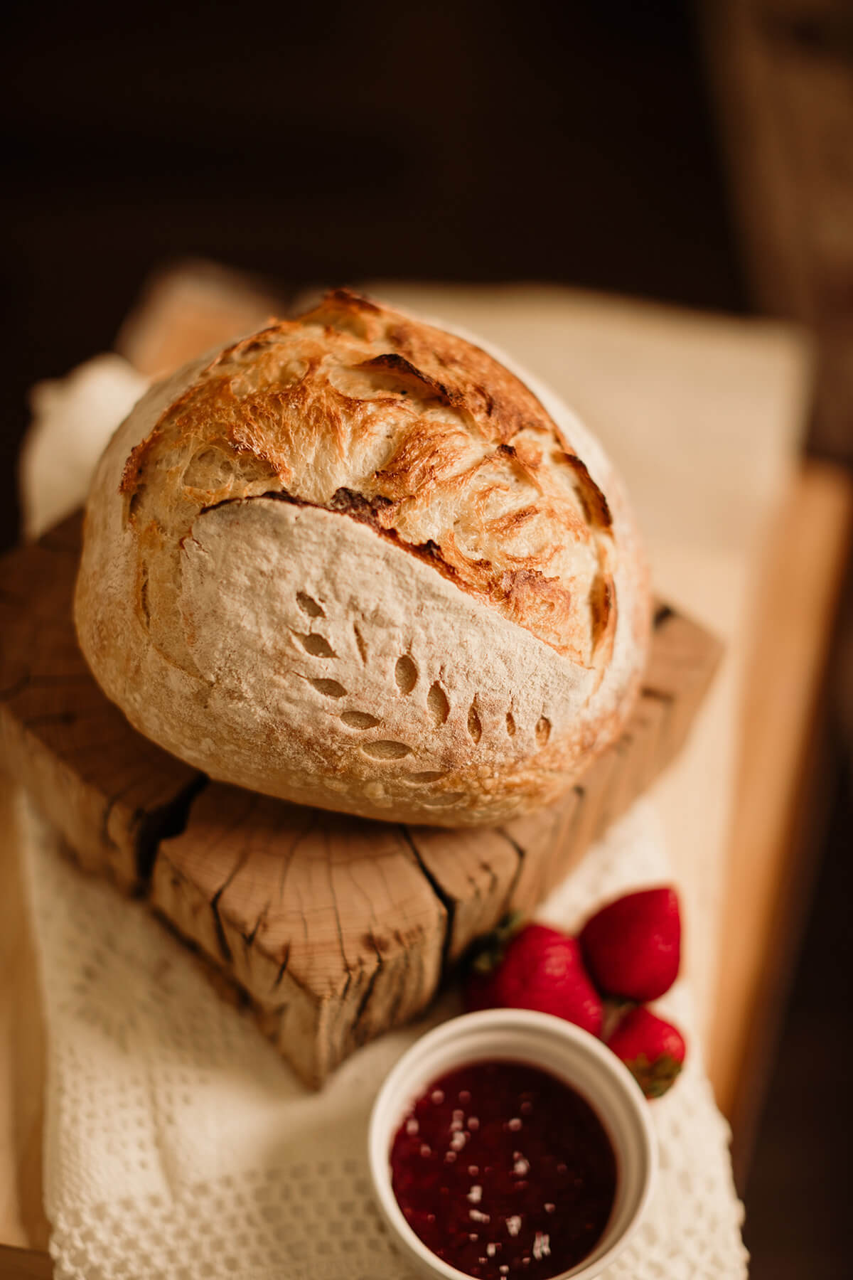 Smoked Gouda Green Onion Sourdough Loaf