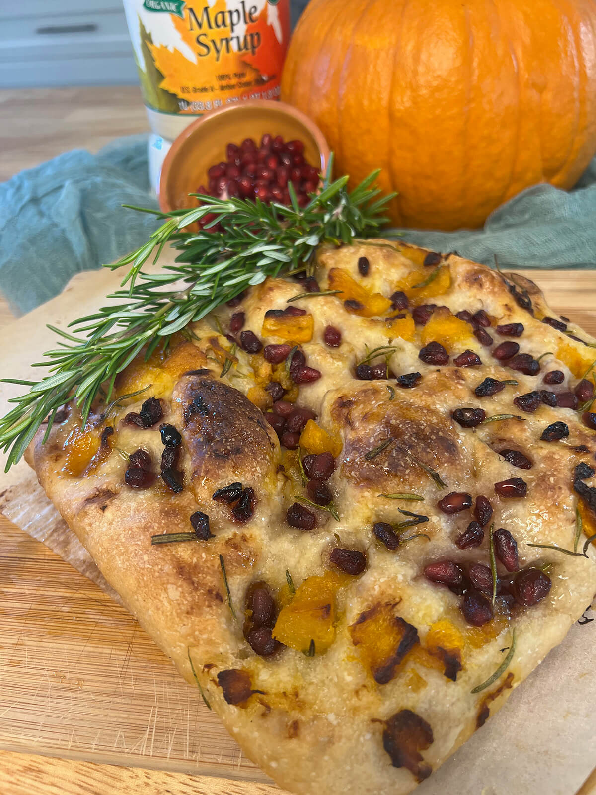 Pumpkin, Pomegranate Rosemary Focaccia - Image 2