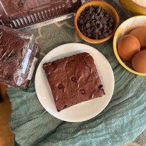 Double Chocolate Sourdough Brownies