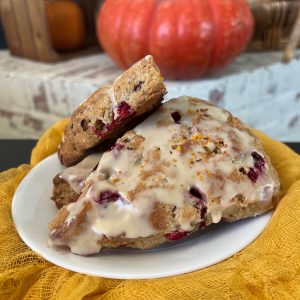 Orange Cranberry Sourdough Scones