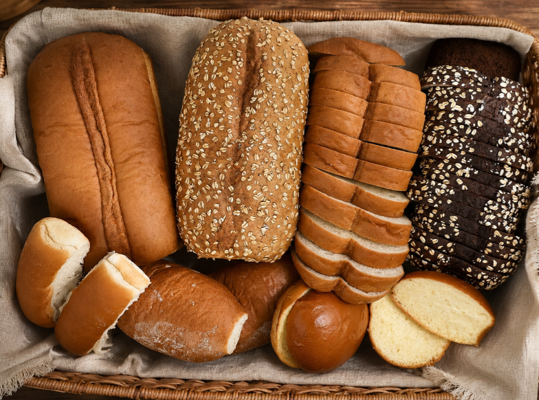 Basket of assorted wholesale breads
